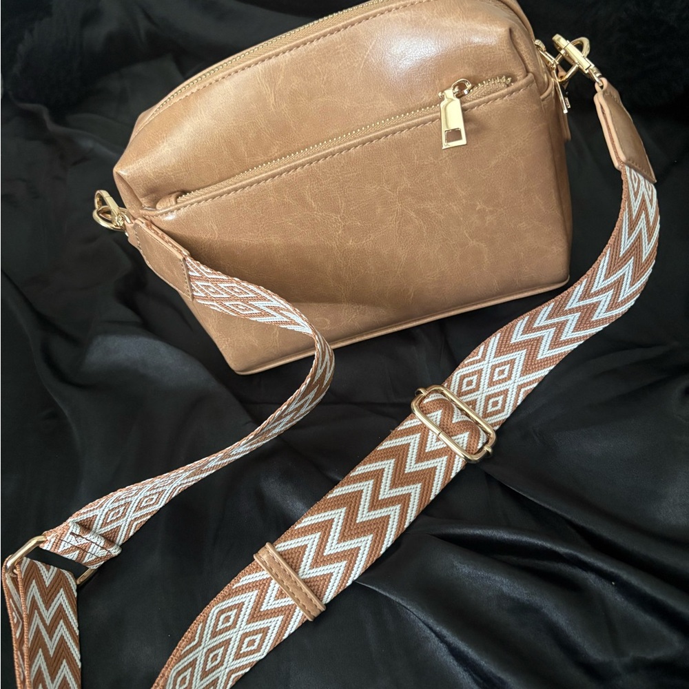 Stylish Tan Crossbody Bag